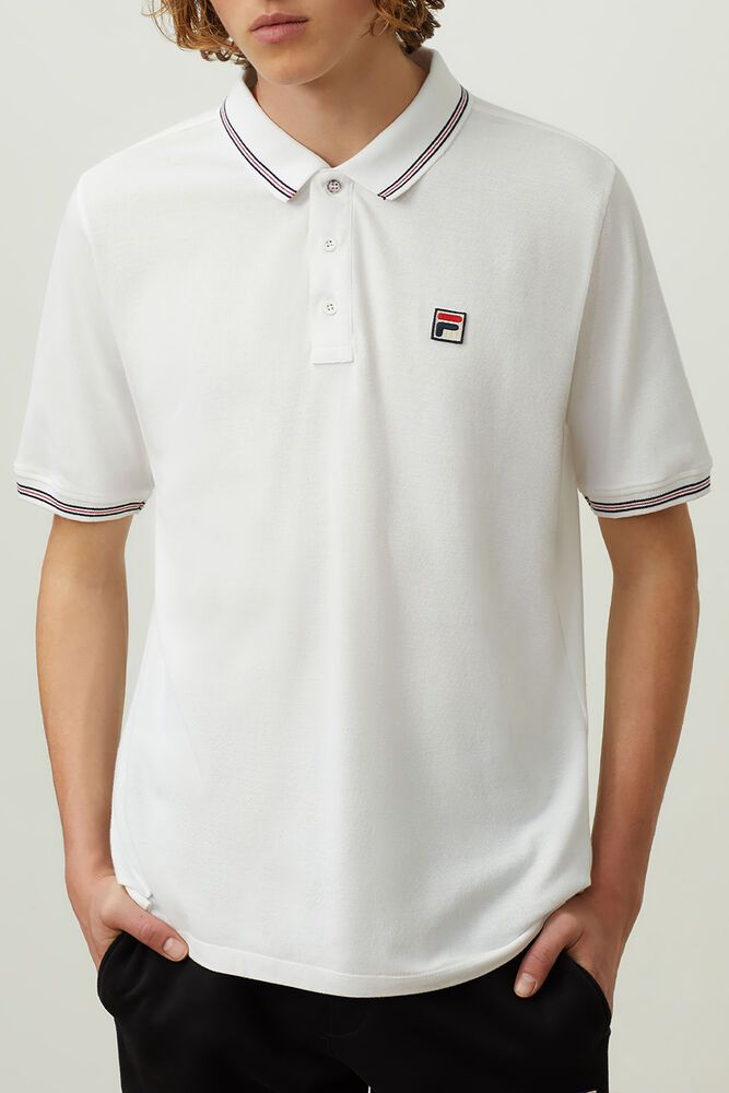 Fila Matcho 3 Polo White - Mens - 02819HSZM